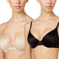 美国家喻户晓文胸品牌-媚登峰文胸Maidenform BRA 2PK 黑色+肤色