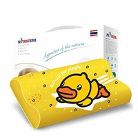 NITTAYA 天然乳胶枕头 儿童护颈枕 KID小黄鸭版 (黄色款)