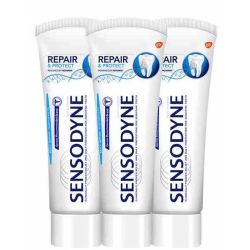 SENSODYNE 舒适达 NovaMin 专业修复 抗敏感牙膏 100g 3支装 *2件