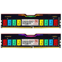 全何(V-Color) DDR4 3000 16GB(8GBx2条) 台式机內存 RGB彩光条