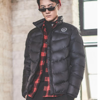 LI-NING 李宁 韦德 AYMM183 男士短款鹅绒服