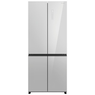 松下（Panasonic）变频风冷十字对开门冰箱家用钢化玻璃银离子除菌NR-ED50CPP-S