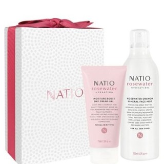 值友专享：NATIO 玫瑰水保湿系列 护肤套装（爽肤喷雾 200ml+日霜 75ml）