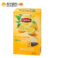 立顿（Lipton）阳光意大利风情柠檬红茶调味茶20包36g 茶叶 *2件