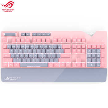 ROG 玩家国度 STRIX FLARE PNK LTD PINK 粉爱 粉色机械键盘