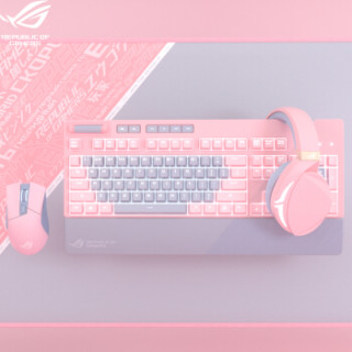 ROG 玩家国度 STRIX FLARE PNK LTD PINK 粉爱 粉色机械键盘
