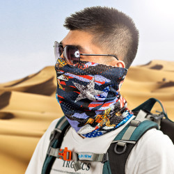 防晒围脖套男款夏天护颈冰丝魔术围巾脖套