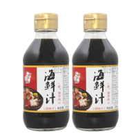 滑嘟嘟 海鲜汁 酱油蘸料 200ml*2瓶 *2件