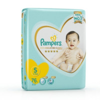 7日0点、88VIP：Pampers 帮宝适 一级系列 婴儿纸尿裤 S号 76片 *5件