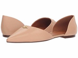 COACH/蔻驰 Leather Pointy Toe Flat 女士真皮单鞋