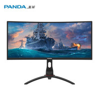 PANDA 熊猫 PG30WA5 30英寸曲面显示器 （120Hz、21：9带鱼屏、R1800）