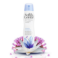 Soft & Gentle美女樱睡莲止汗香体喷雾150ml (长效保护 敏感肌肤适用) 英国进口 *3件