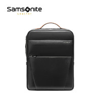 Samsonite 新秀丽 男士商务牛皮背包防水 欧美时尚男女电脑包双肩包