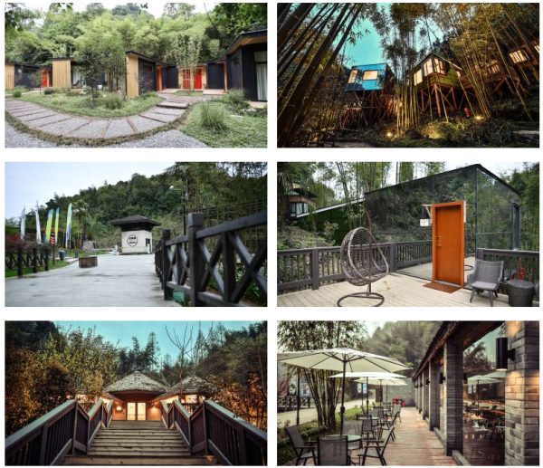 住特色丛林小木屋探奇狐巴巴冒险园成都都江堰安缇缦度假酒店1晚双早