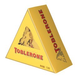 Toblerone 瑞士三角 牛奶巧克力 单粒装 72g *4件