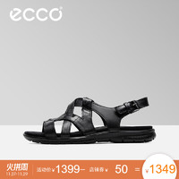 ECCO 爱步 214083 时尚交叉带凉鞋平底低跟休闲女鞋