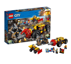 LEGO乐高 City城市系列 60186 重型采矿钻孔机