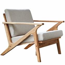 百伽 63380 实木单人沙发      
