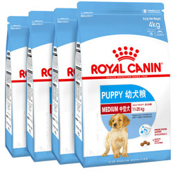 ROYAL CANIN 皇家 MEJ32 中型幼犬狗粮 4kg*4袋