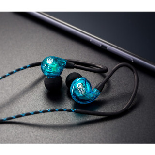 Langsdom 兰士顿 SP90 耳机 (通用、动铁、耳挂式、透明蓝)