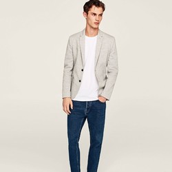 ZARA 01608400803 男士基本款西装外套