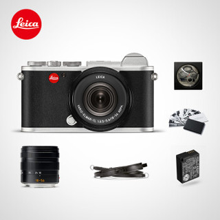 徕卡(Leica) CL相机礼遇套组（CL银色套餐 + 18-56 f/3.5-5.6黑色镜头 + 黑色皮质背带 + 电池）