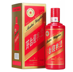 茅台 中国红 迎宾酒 酱香型白酒 53度 500ml一箱6瓶 赠京豆，赠品