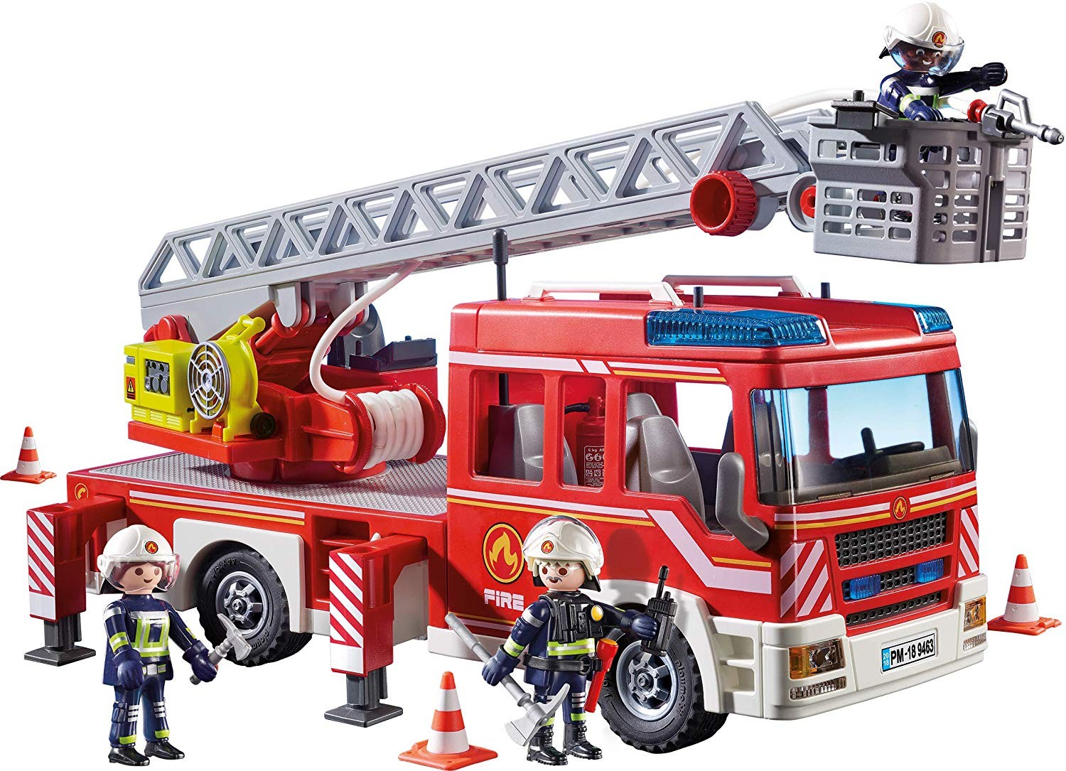 Playmobil 摩比世界9463 机场消防车声光板 3件 什么值得买