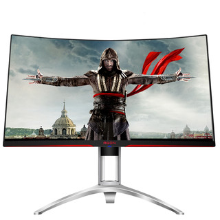 AOC 冠捷 AG322QC4 31.5英寸 VA 曲面 FreeSync 显示器 (2560×1440、144Hz、122%sRGB、HDR400）