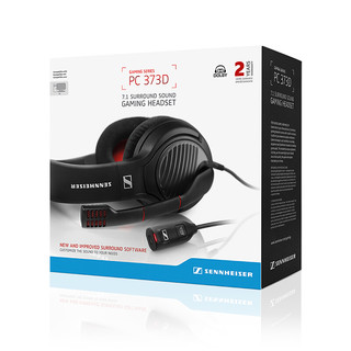 SENNHEISER 森海塞尔 PC373D 耳罩式头戴式降噪有线耳机 黑色 USB口