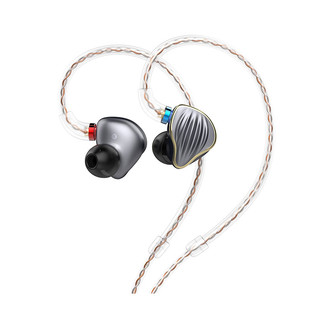 FiiO 飞傲 FH5 入耳式挂耳式圈铁有线耳机 钛色 3.5mm