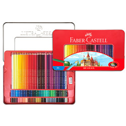 Faber-castell 辉柏嘉 115700 城堡系列油性彩色铅笔 100色红铁盒