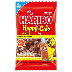 德国进口 哈瑞宝（HARIBO） 快乐可乐橡皮糖（可乐味）100g *6件