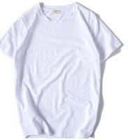 Sanshu tee 纯色棉短袖 五分/短款可选