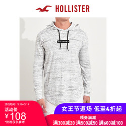 Hollister2018年秋季新品Logo款连帽图案T恤 男 221666-1