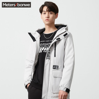 Meters bonwe 美特斯邦威 231454 男士连帽棉服夹克