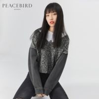 PEACEBIRD 太平鸟 女士V领毛衣开衫