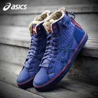 ASICS亚瑟士男鞋加绒休闲鞋中高帮板鞋带毛运动鞋H53YJ-5823