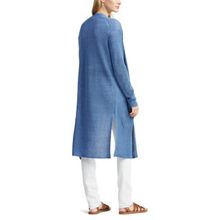 RALPH LAUREN 拉尔夫·劳伦 女 毛衣RL20704 B28 (蓝色、xs、罗纹亚麻布)