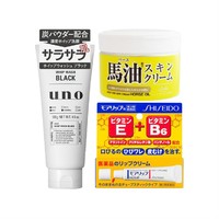 SHISEIDO 资生堂 男士洗护套装（UNO洗面奶 130g+MOILIP唇膏 8g+LOSHI 马油面霜 220g）