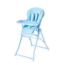 gb好孩子婴幼儿便携式餐椅 可调节可折叠 儿童餐椅 Y290-D002B薄荷蓝（7个月-36个月） +凑单品