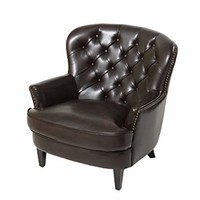 百伽 美亚同款单人沙发客厅家具大小户型皮艺沙发椅休闲电脑椅52432 棕色单人位原版