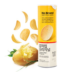 韩国进口 No Brand 原味薯片 110g/盒 休闲零食 *10件