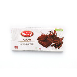 意大利进口 WITOR'S（薇特仕） 可可夹心黑巧克力制品100g *10件