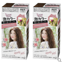 kao 花王 Liese 泡沫染发剂 普罗旺斯玫瑰茶棕 2套