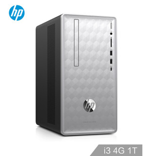 惠普（HP）星590 商务办公台式电脑主机（i3-8100 4G 1TB 2G独显 WiFi Win10 三年上门）银色15L