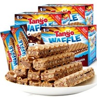 Tango 坦格 进口印尼Tango网红夹心威化饼干零食小吃脆香米巧克力味160g×3盒