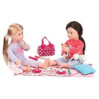 Our Generation 偶季 搭配套装系列 波点过夜派对套装 46cm娃娃配件 公主礼物女孩玩具 3岁以上 BD37101Z