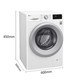 LG WD-N51TNG21 DD直驱 变频滚筒洗衣机 8公斤