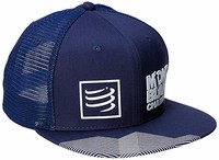 Compressport 男士 平沿遮阳帽 - Mont Blanc 2018 CAP-TR-MB18 蓝色 均码